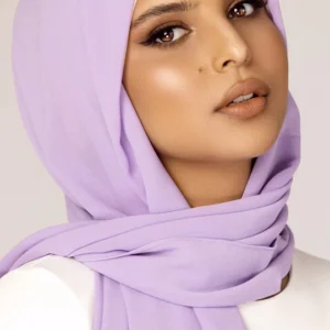 Plain Georgette Hijab in Lavender