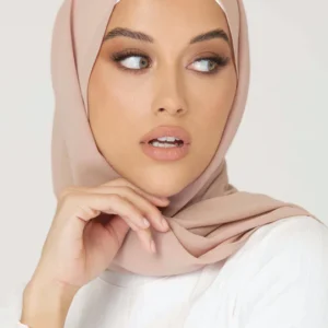 Plain Georgette Hijab in Sedona Sand
